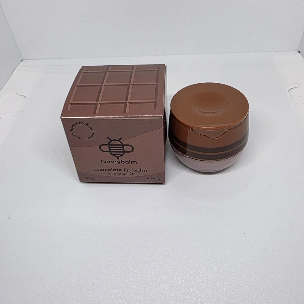 Honeybalm Chocolate Lip Balm 0.23 oz Vitamin E Beeswax New